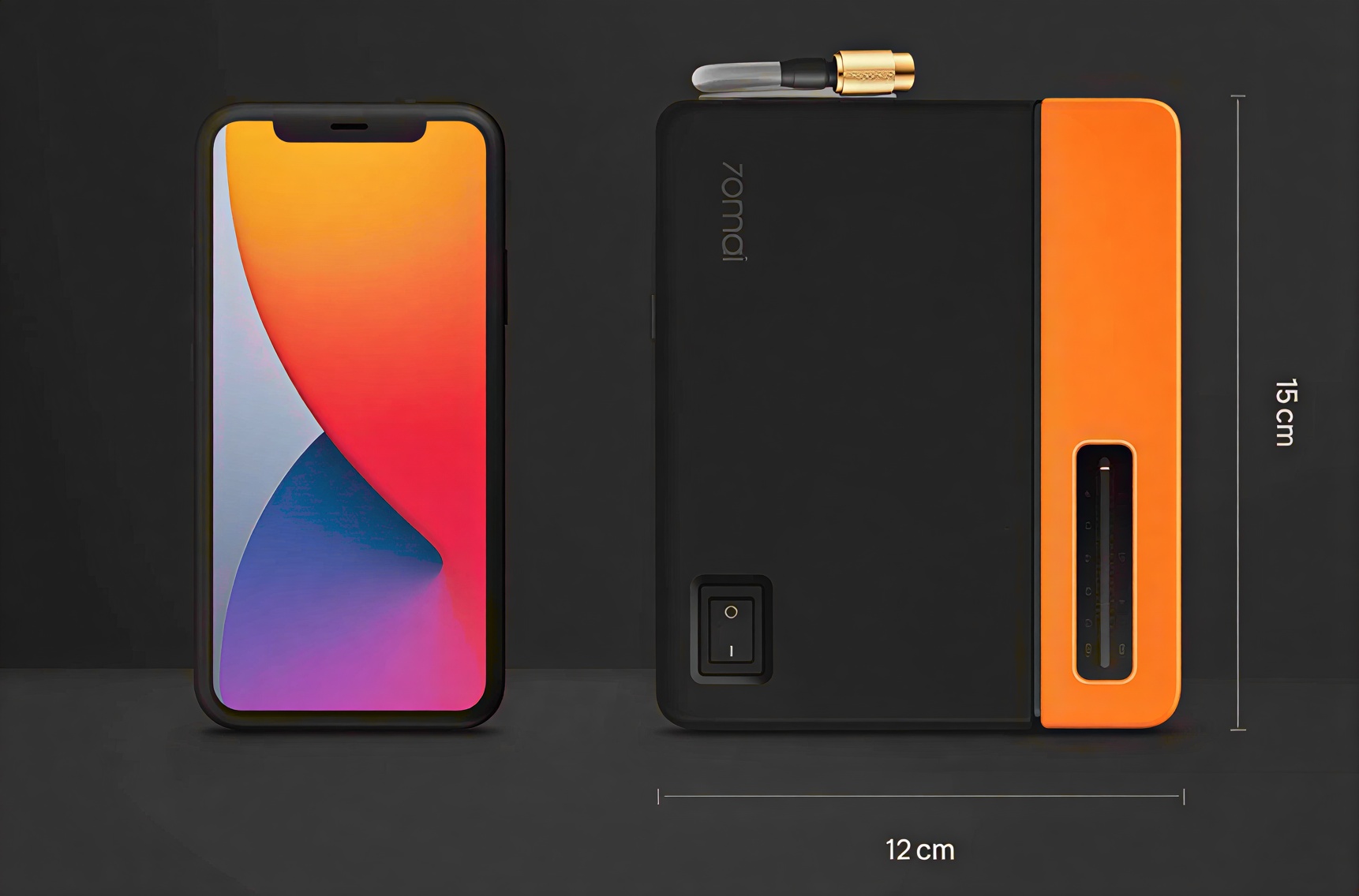 70mai vzduchový kompresor velikost upravená evtech_cz